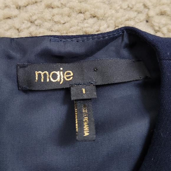 Maje Granaig Two Tone Flared Dress - Picture 6 of 8